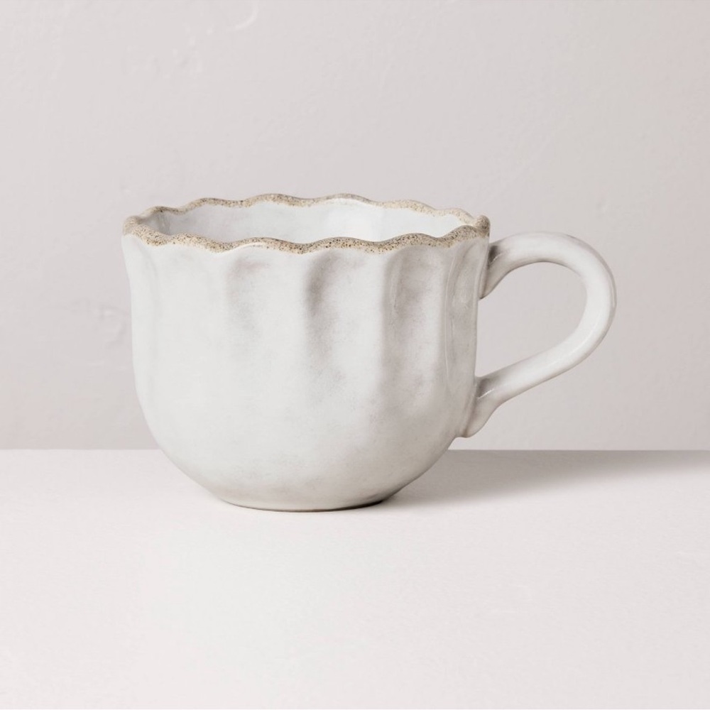 10oz Carved Edge Mug Cream - Hearth & Hand™ with Magnolia